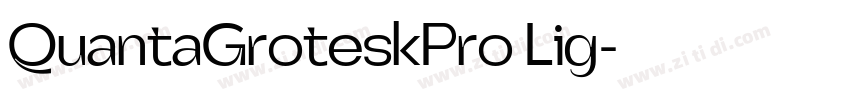QuantaGroteskPro Lig字体转换